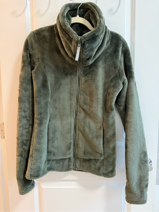 Bench Jackets & Blazers - Bench Olive Green Plush Fleece Full-Zip Jacket